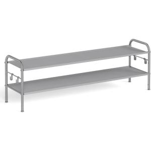 imageSONGMICS Shoe Rack 2Tier Shoe Organizer Fabric Shoe Shelf Storage with 4 Hooks Holds up to 12 Pairs of Shoes HeightAdjustable Shoe Rack for Entryway Hallway Closet Easy Assembly Dove GrayDove Gray