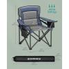 imageSONGMICS 2 Pack Folding Camping Chairs Load 330 lb Cup Holder and High Backrest HeavyDuty Structure for Lawn Garden Fishing Terrace Dark Green UGCB08GNBlue