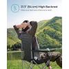 imageSONGMICS 2 Pack Folding Camping Chairs Load 330 lb Cup Holder and High Backrest HeavyDuty Structure for Lawn Garden Fishing Terrace Dark Green UGCB08GNBlack