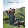 imageSONGMICS 2 Pack Folding Camping Chairs Load 330 lb Cup Holder and High Backrest HeavyDuty Structure for Lawn Garden Fishing Terrace Dark Green UGCB08GNGreen