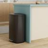 imageSONGMICS 20Gallon 75 L Trash Can Stainless Steel Kitchen Garbage Can Recycling or Waste Bin Soft Close StepOn Pedal Removable Inner Bucket Brown ULTB075MZ01Black