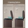 imageSONGMICS 20Gallon 75 L Trash Can Stainless Steel Kitchen Garbage Can Recycling or Waste Bin Soft Close StepOn Pedal Removable Inner Bucket Brown ULTB075MZ01Brown