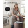 imageSONGMICS 20Gallon 75 L Trash Can Stainless Steel Kitchen Garbage Can Recycling or Waste Bin Soft Close StepOn Pedal Removable Inner Bucket Brown ULTB075MZ01Brown