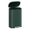 imageSONGMICS 20Gallon 75 L Trash Can Stainless Steel Kitchen Garbage Can Recycling or Waste Bin Soft Close StepOn Pedal Removable Inner Bucket Brown ULTB075MZ01Retro Green