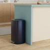 imageSONGMICS 20Gallon 75 L Trash Can Stainless Steel Kitchen Garbage Can Recycling or Waste Bin Soft Close StepOn Pedal Removable Inner Bucket Brown ULTB075MZ01Midnight Blue