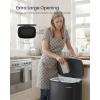 imageSONGMICS 20Gallon 75 L Trash Can Stainless Steel Kitchen Garbage Can Recycling or Waste Bin Soft Close StepOn Pedal Removable Inner Bucket Brown ULTB075MZ01Black