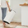 imageSONGMICS 20Gallon 75 L Trash Can Stainless Steel Kitchen Garbage Can Recycling or Waste Bin Soft Close StepOn Pedal Removable Inner Bucket Brown ULTB075MZ01White