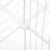 imageSONGMICS 36 Panels Pet Playpen Small Animal Playpen Rabbit Guinea Pig Cage Zip Ties Included Metal Wire ApartmentStyle TwoStory Pet Premium Villa for Bunnies PuppiesIndoor Use Black ULPI002B01White