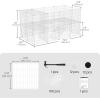 imageSONGMICS 36 Panels Pet Playpen Small Animal Playpen Rabbit Guinea Pig Cage Zip Ties Included Metal Wire ApartmentStyle TwoStory Pet Premium Villa for Bunnies PuppiesIndoor Use Black ULPI002B01White