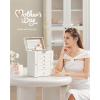 imageSONGMICS 6Layer Jewelry Box Organizer with 5 Drawers Jewelry Storage Case with Lock and Mirror Large Storage Capacity Gift for Loved Ones for Necklaces Watches Jelly Pink UJBC152SA02SWhite