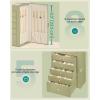imageSONGMICS 6Layer Jewelry Box Organizer with 5 Drawers Jewelry Storage Case with Lock and Mirror Large Storage Capacity Gift for Loved Ones for Necklaces Watches Jelly Pink UJBC152SA02SSage Green