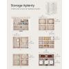 imageSONGMICS 6Layer Jewelry Box Organizer with 5 Drawers Jewelry Storage Case with Lock and Mirror Large Storage Capacity Gift for Loved Ones for Necklaces Watches Jelly Pink UJBC152SA02SWhite