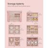 imageSONGMICS 6Layer Jewelry Box Organizer with 5 Drawers Jewelry Storage Case with Lock and Mirror Large Storage Capacity Gift for Loved Ones for Necklaces Watches Jelly Pink UJBC152SA02SJelly Pink