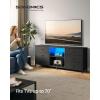 imageSONGMICS BELLAH Collection  TV Stand for TVs Up to 55 Inches Dresser for Bedroom Living Room Chest of Drawers Steel 6 Drawers and 2 Shelves Modern Ink Black ULGS032B101SInk Black