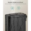 imageSONGMICS Bathroom Trash Can and Toilet Brush Set 13 Gallon Small Trash Bin with Lid Slim for Small Spaces Stainless Steel Garbage Can Soft Close Silver ULTB560E0501Black