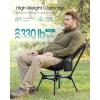 imageSONGMICS Camping Chair Lightweight Folding Beach Chair Adjustable Height Steel Frame Portable for Outdoor TravelBlack