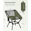 imageSONGMICS Camping Chair Lightweight Folding Beach Chair Adjustable Height Steel Frame Portable for Outdoor TravelGreen
