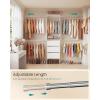 imageSONGMICS Closet System Customizable WalkIn Closet Organizer System with Adjustable Hanging Rods and Storage Shelves White Fits Spaces 496 ft URGR040WZ01S496 FT