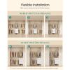 imageSONGMICS Closet System Customizable WalkIn Closet Organizer System with Adjustable Hanging Rods and Storage Shelves White Fits Spaces 496 ft URGR040WZ01S496 FT