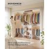 imageSONGMICS Closet System Customizable WalkIn Closet Organizer System with Adjustable Hanging Rods and Storage Shelves White Fits Spaces 496 ft URGR040WZ01S65102 FT