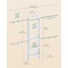 imageSONGMICS Closet System Customizable WalkIn Closet Organizer System with Adjustable Hanging Rods and Storage Shelves White Fits Spaces 496 ft URGR040WZ01S496 FT
