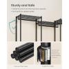 imageSONGMICS Clothes Rack Freestanding Wardrobe Closet Metal Clothing Racks HeavyDuty Garment Rack with Adjustable Shelves Hanging Rods Dividable 158 x 472 x 709 Inches Ink Black ULGR423B01Ink Black