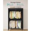 imageSONGMICS Clothing Rack HeavyDuty Garment Rack with Adjustable Storage Shelves and Hanging Rails Hooks Freestanding Portable Wardrobe Closet Rack Ink Black ULGR436B01433w X 783h