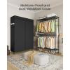 imageSONGMICS Clothing Rack HeavyDuty Garment Rack with Adjustable Storage Shelves and Hanging Rails Hooks Freestanding Portable Wardrobe Closet Rack Ink Black ULGR436B01433w X 783h