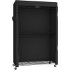 imageSONGMICS Clothing Rack HeavyDuty Garment Rack with Adjustable Storage Shelves and Hanging Rails Hooks Freestanding Portable Wardrobe Closet Rack Ink Black ULGR436B01433w X 783h