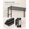 imageSONGMICS Clothing Rack HeavyDuty Garment Rack with Adjustable Storage Shelves and Hanging Rails Hooks Freestanding Portable Wardrobe Closet Rack Ink Black ULGR436B01433w X 783h