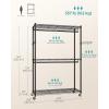 imageSONGMICS Clothing Rack HeavyDuty Garment Rack with Adjustable Storage Shelves and Hanging Rails Hooks Freestanding Portable Wardrobe Closet Rack Ink Black ULGR436B01433w X 783h