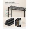 imageSONGMICS Clothing Rack HeavyDuty Garment Rack with Adjustable Storage Shelves and Hanging Rails Hooks Freestanding Portable Wardrobe Closet Rack Ink Black ULGR436B01354W x 783H
