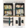 imageSONGMICS Clothing Rack HeavyDuty Garment Rack with Adjustable Storage Shelves and Hanging Rails Hooks Freestanding Portable Wardrobe Closet Rack Ink Black ULGR436B01433w X 783h