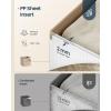 imageSONGMICS HOME Foldable Storage Cubes Set of 8 Fabric Shelf Organizer Bins with Handles Closet Storage Boxes for Clothes 12 x 12 x 12 Inches GrayBeige