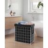 imageSONGMICS HOME Laundry Basket Foldable Laundry Hamper Clothes Hamper Removable Liner with Handles for Bedroom Bathroom 29 Gal 110 L BlackBlack