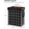 imageSONGMICS HOME Laundry Basket Foldable Laundry Hamper Clothes Hamper Removable Liner with Handles for Bedroom Bathroom 29 Gal 110 L BlackBlack
