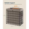 imageSONGMICS HOME Laundry Basket Foldable Laundry Hamper Clothes Hamper Removable Liner with Handles for Bedroom Bathroom 29 Gal 110 L BlackBrown