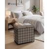 imageSONGMICS HOME Laundry Basket Foldable Laundry Hamper Clothes Hamper Removable Liner with Handles for Bedroom Bathroom 29 Gal 110 L BlackBrown