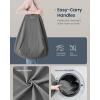 imageSONGMICS HOME Laundry Basket Foldable Laundry Hamper Clothes Hamper Removable Liner with Handles for Bedroom Bathroom 29 Gal 110 L BlackGray