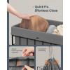 imageSONGMICS HOME Laundry Basket Foldable Laundry Hamper Clothes Hamper Removable Liner with Handles for Bedroom Bathroom 29 Gal 110 L BlackGray