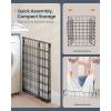 imageSONGMICS HOME Laundry Basket Foldable Laundry Hamper Clothes Hamper Removable Liner with Handles for Bedroom Bathroom 29 Gal 110 L BlackWhite