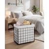 imageSONGMICS HOME Laundry Basket Foldable Laundry Hamper Clothes Hamper Removable Liner with Handles for Bedroom Bathroom 29 Gal 110 L BlackWhite
