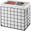 imageSONGMICS HOME Laundry Basket Foldable Laundry Hamper Clothes Hamper Removable Liner with Handles for Bedroom Bathroom 29 Gal 110 L BlackWhite