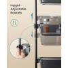 imageSONGMICS Over the Door Pantry Organizer 6Tier Kitchen Pantry Door Organizer with Adjustable Tall Baskets Hanging Spice Rack for Bedroom Bathroom Laundry Room Transparent Black UKCS046BH01Transparent Black