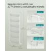 imageSONGMICS Over the Door Pantry Organizer 6Tier Kitchen Pantry Door Organizer with Adjustable Tall Baskets Hanging Spice Rack for Bedroom Bathroom Laundry Room Transparent Black UKCS046BH01Transparent