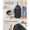 imageSONGMICS Recycling Bin for Kitchen 264 Gallon Bottle Recycling Container Collection Bin for Metal Plastic Paper Glass Inner Bag with Handles Kitchen Slate Gray and Natural Beige URRB509G01Ink Black