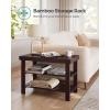 imageSONGMICS Shoe Rack Bench 3Tier Bamboo Shoe Storage Organizer Entryway Bench Holds Up to 286 lb 113 x 429 x 178 Inches for Entryway Bathroom Bedroom Ink Black ULBS110B101Brown