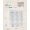 imageSONGMICS Shoe Rack Organizer 8Tier Shoe Storage Cabinet for Closet and Entryway Holds 32 Pairs of Shoes Adjustable Cloud White ULPC034W03Cloud White  Trasparent