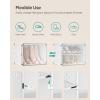 imageSONGMICS Shoe Rack Organizer 8Tier Shoe Storage Cabinet for Closet and Entryway Holds 32 Pairs of Shoes Adjustable Cloud White ULPC034W03Cloud White  Trasparent