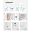 imageSONGMICS Shoe Rack Organizer 8Tier Shoe Storage Cabinet for Closet and Entryway Holds 32 Pairs of Shoes Adjustable Cloud White ULPC034W03Cloud White  Trasparent